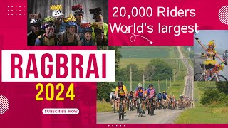 RAGBRAI 2024 Worlds largest longest and oldest biking event [upl. by Nolrev]