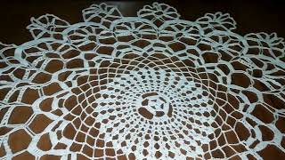 Crochet Tablecloth  Other 3 Crocheted Items [upl. by Ilecara]