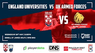 England Universities v UK Armed Forces Rugby League  RFL Presidents Cup 2023 Round 3 [upl. by Limoli887]