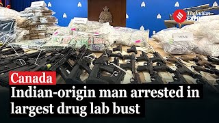 Canada’s Largest Drug Lab Bust IndianOrigin Man Arrested Fentanyl Guns amp Cash Seized [upl. by Erot17]