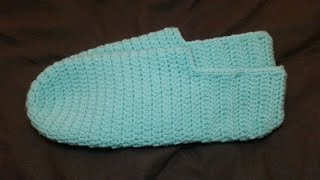 Tuto chaussons simples 3640 au crochet [upl. by Kcaj]