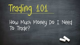 Stock Market Training How Much Money Do I Need To Trade Stocks  Options [upl. by Aenahs893]