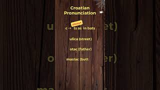 Croatian Alphabet c How to Learn Croatian the Easy Way shorts learning croatian alphabet [upl. by Uos464]