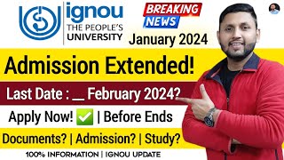 Ignou Admission 2024 January Session  Ignou Admission Last Date 2024  Ignou PG Admission 2024 [upl. by Ebonee]