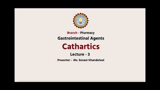 Pharmaceutical Inorganic Chemistry  Cathartics  AKTU Digital Education [upl. by Eenattirb]