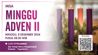 MISA HARI MINGGU ADVEN II  MINGGU 8 DESEMBER 2024  0800 WIB [upl. by Lanna]