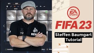 Steffen Baumgart Fifa 23 Manager Face Tutorial [upl. by Tibbitts]