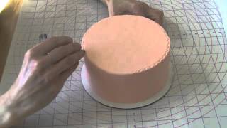 Easy Rolled Fondant Cake Decorating How to Use a Crimper Tool [upl. by Naiviv124]