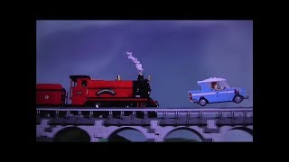 Lego Harry Potter Animation Car amp Train Scene [upl. by Ikey]