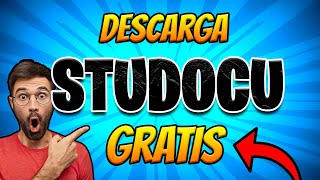 Cómo descargar archivos documentos y libros de STUDOCU 2024  Tutorial gratis [upl. by Burnside]