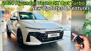 2024 Hyundai Verna SX Opt Turbo Detailed Review 😍 Price amp Features Better Than Honda City [upl. by Llenahc568]