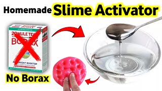 Homemade No Borax Slime Activator💦 How to make No Borax Slime Activator at home with Proof ASMR [upl. by Trebo761]