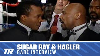 Sugar Ray Leonard amp Marvin Hagler Talk Rematch  RARE BOXING INTERVIEW [upl. by Allard338]