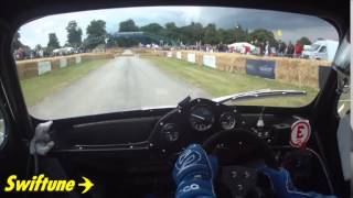 Swiftune powered Fiat 500 Cholmondeley Pageant of power 2015 [upl. by Abate]