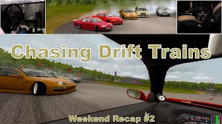 Chasing Drift Trains in Assetto Corsa  Weekend Recap 2 [upl. by Llovera]