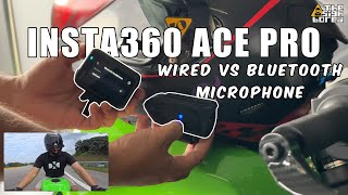 Insta360 Ace Pro  Wired VS Bluetooth microphone test [upl. by Llerad]