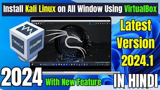 How to install kali Linux  latest version 20241 on Window 1011 Using VirtualBox  2024 [upl. by Glenn]