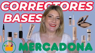 TODAS las BASES y CORRECTORES de MERCADONA FAVORITAS🫶🏻 yDECEPCIONES💩 [upl. by Ian]