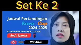 Set ke 2 Reds Sparks VS IBK ALTOS 2024 [upl. by Ylrebme710]