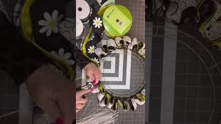 Make a Ribbon Wreath How to Make a Wreath EASY DIY Wreath Front Door Wreath WATCH ON MY YOUTUBE [upl. by Barrington470]