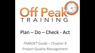 8A  PDCA  The Plan Do Check Act Cycle [upl. by Dobbins896]