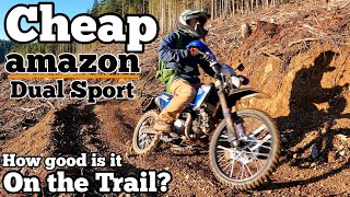 Amazon Ultra light dual sport X Pro Storm 150 DLX trail ride review [upl. by Revorg670]