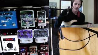 Electro Harmonix Iron Lung Vocoder Review Bass Effects Pedal Demo [upl. by Samohtnhoj]