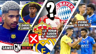 ¡ARAÚJO AMENAZA a LAMINE YAMAL😨 ¡BAYERN QUITA jugadorazo a MADRID😱 AGARRÓN de CR7 en pleno JUEGO [upl. by Paige132]