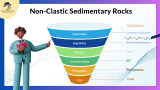 Non Clastic Sedimentary Rocks Limestone Siliceous Chert Coal Evaporite Gypsum Iron in Geology [upl. by Anuahsar]