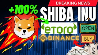 SHIBA INU  AKHIRNYA ETORO SAY YES LISTING DAN 75 T SHIBA INU DIBELI BINANCE 😲  SHIBA INU NEWS [upl. by Ramilahs730]