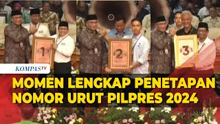 Momen Lengkap Penetapan Nomor Urut Pilpres 2024 AniesCak Imin PrabowoGibran GanjarMahfud [upl. by Ire]