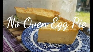 No Oven Egg Pie  How to bake Egg Pie without oven  Egg Pie recipe  improvised Oven [upl. by Reich]