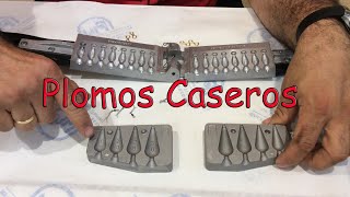 Como hacer o fabricar plomadas o plomos caseros para pescar SENCILLO [upl. by Katie338]