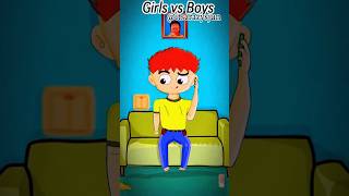 Girls vs Boys animation artist shortvideo cartoon comedy shortvideo shorts [upl. by Lawlor357]