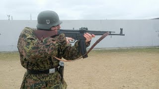 Shooting the Sturmgewehr StG 44 and P38 [upl. by Amor146]