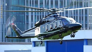 VIP Leonardo AW139 and Airbus H155 Helicopter Landing amp Takeoff [upl. by Abra737]