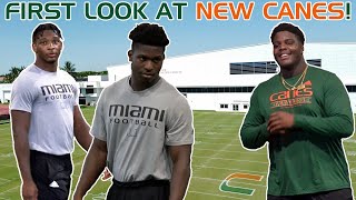 First Look at New Hurricanes at Miami Prospect Camp 👀 Jaden Davis Ajay Allen amp Freshmen [upl. by Ralaigh]