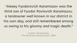 Hooked from the First Line  The Brothers Karamazov [upl. by Iznyl]