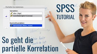 So geht die partielle Korrelation mit SPSS [upl. by Esiuqram]