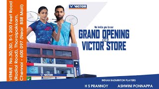 Grand Opening of Victor Store the ribboncutting ceremony with badminton Superstars [upl. by Bowra607]