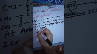 Conversion of acetic acid into ethane kolbs electrolytic method [upl. by Nolat583]