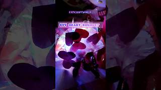 how to make valentines bouquet  valentines bouquet ideas  fati craft world [upl. by Burley]