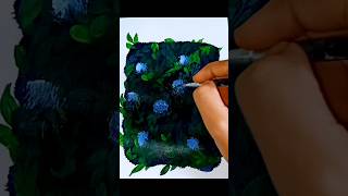 Hydrangea Flower Painting 🎨 shorts painting youtube [upl. by Ivzt]