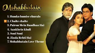 Mohabbatein Movie All Songs  Shah Rukh Khan  Aishwarya Rai  Amitabh Bachchan [upl. by Ajiak]