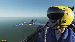 DCS FA18 Wingover maneuver Gulf map [upl. by Nodaj]