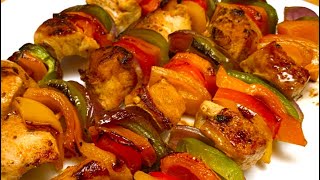 Pollo con Vegetales Sabroso y Rapido Chicken Skewers [upl. by Cleave]