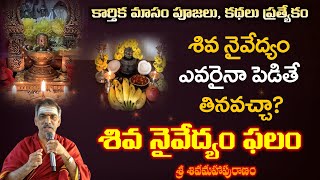 Siva Naivedyam Phalam  శివ నైవేద్యం ఫలం  Sivamaha Puranam  By Brahmasri Vaddiparti Padmakar Garu [upl. by Haya]