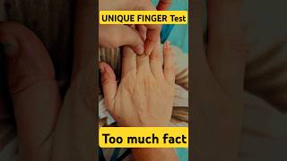 Try this finger test 👈🤔toomuch factTrendingshortsviralvideo [upl. by Anaitsirhc]