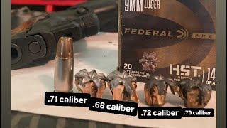 9mm Federal premium 147 Grain P Law enforcement HST ballistics test part 2 concealcarry 9mm ammo [upl. by Nairim746]