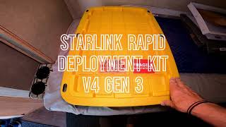 Starlink Standard V4 Rapid Deployment Kit For public safety and government agencies 1st responders [upl. by Enaej]